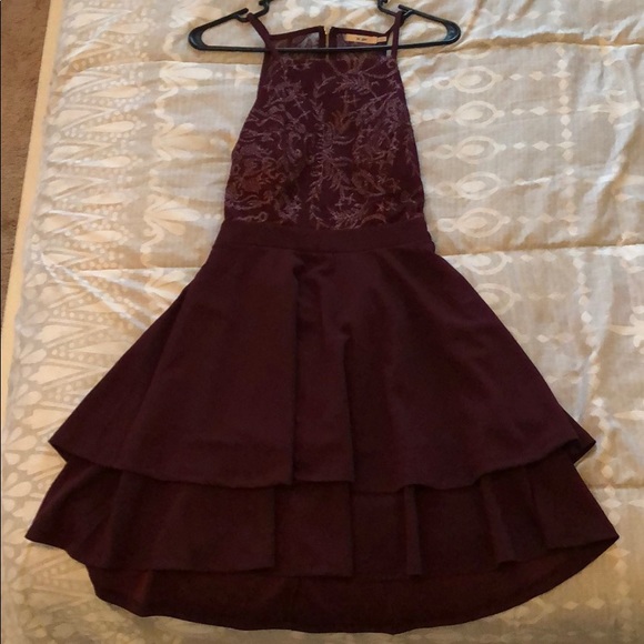 Burgundy Short Prom Dress - Picture 1 of 1